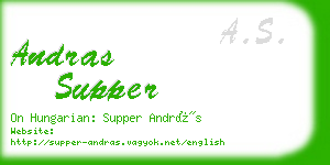 andras supper business card